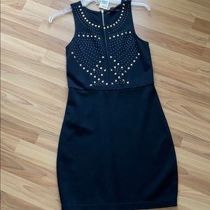 Black studded dress